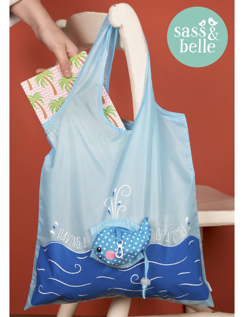 opvouwbare shopping bag 'Walvis' opvouwbare shopping bag 'Walvis'