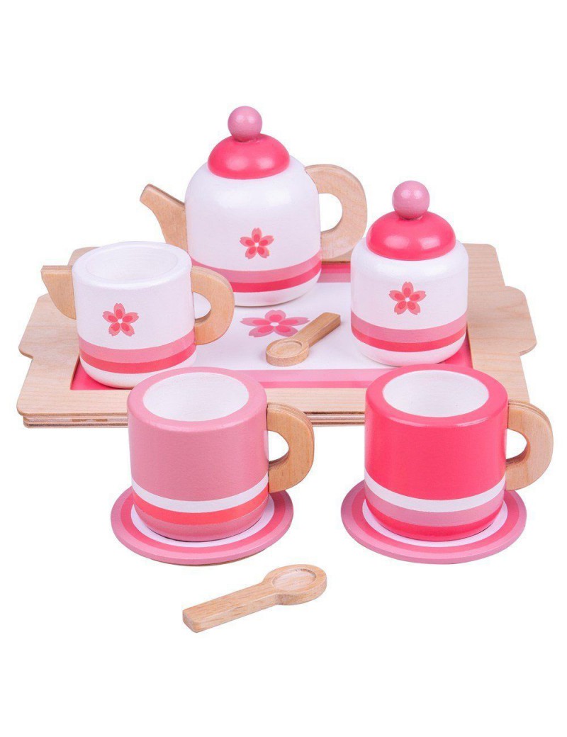 Speelgoed thee setje roze - BigJigs