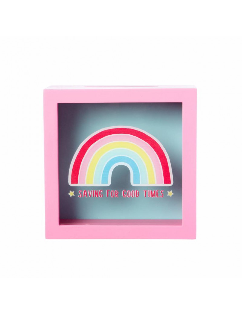 Roze spaarpot regenboog - Sass & Belle Roze spaarpot regenboog - Sass & Belle