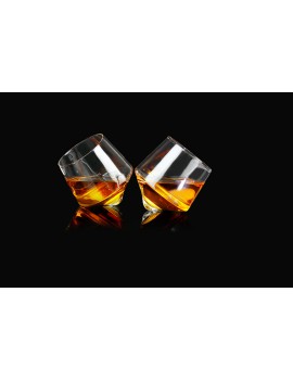 Rollende whisky glazen