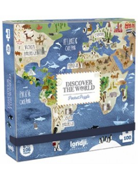 Pocket puzzel discover the world 6+ jaar - Londji