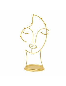 Juwelenhouder gezicht goud - Sass & Belle