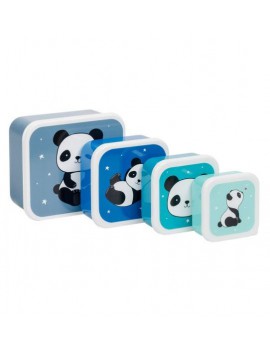 Panda snackdoosjes set van 4 - A Little Lovely Company