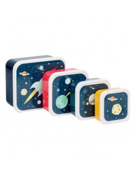 Space snackdoosjes set van 4 - A Little Lovely Company