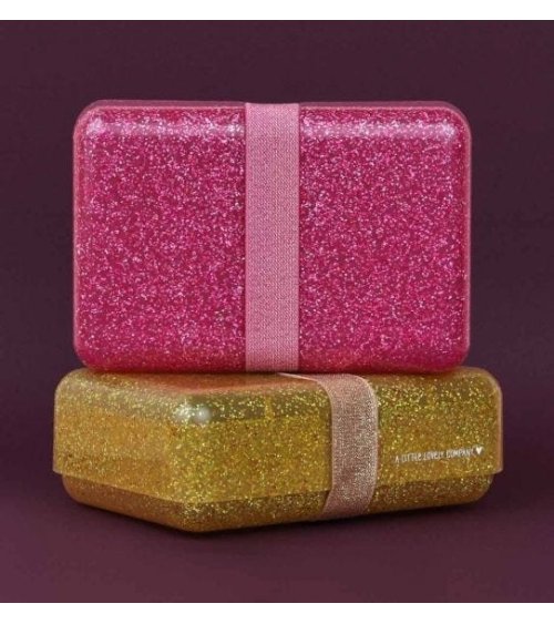 Glitter brooddoos roze - A Little Lovely Company