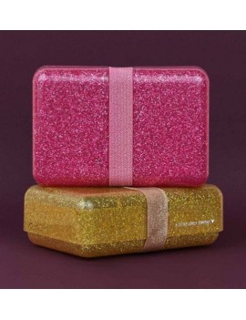 Glitter brooddoos roze - A Little Lovely Company