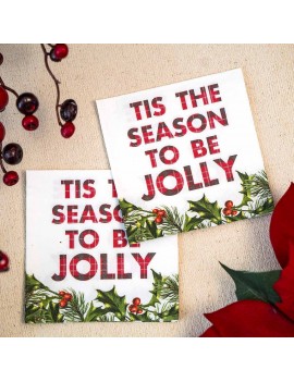 Kerstservetten jolly season - Talking Tables