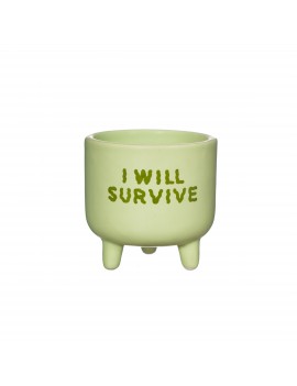I will survive bloempotje - Sass & Belle