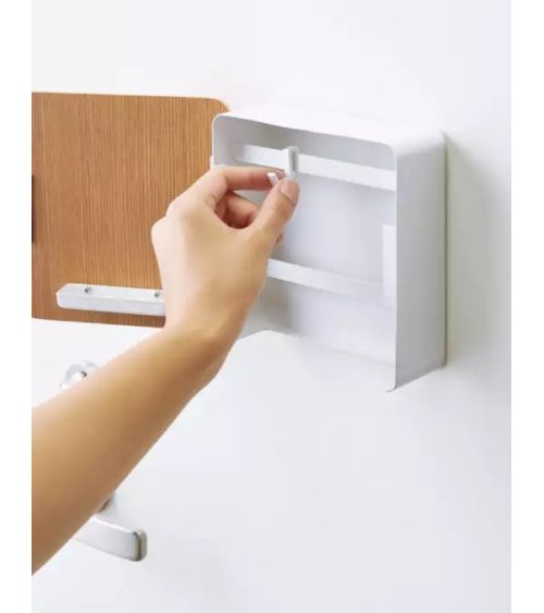 Wit sleutelkastje magnetisch uit hout - Yamazaki