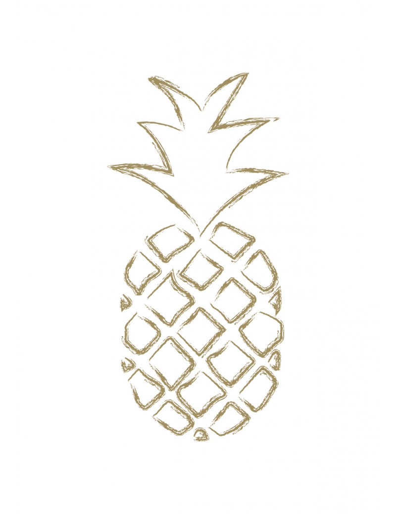Pakket van 8: Wenskaart "Pineapple"