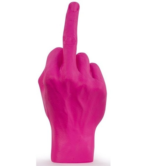 Roze middelvinger beeldje - Bitten Design