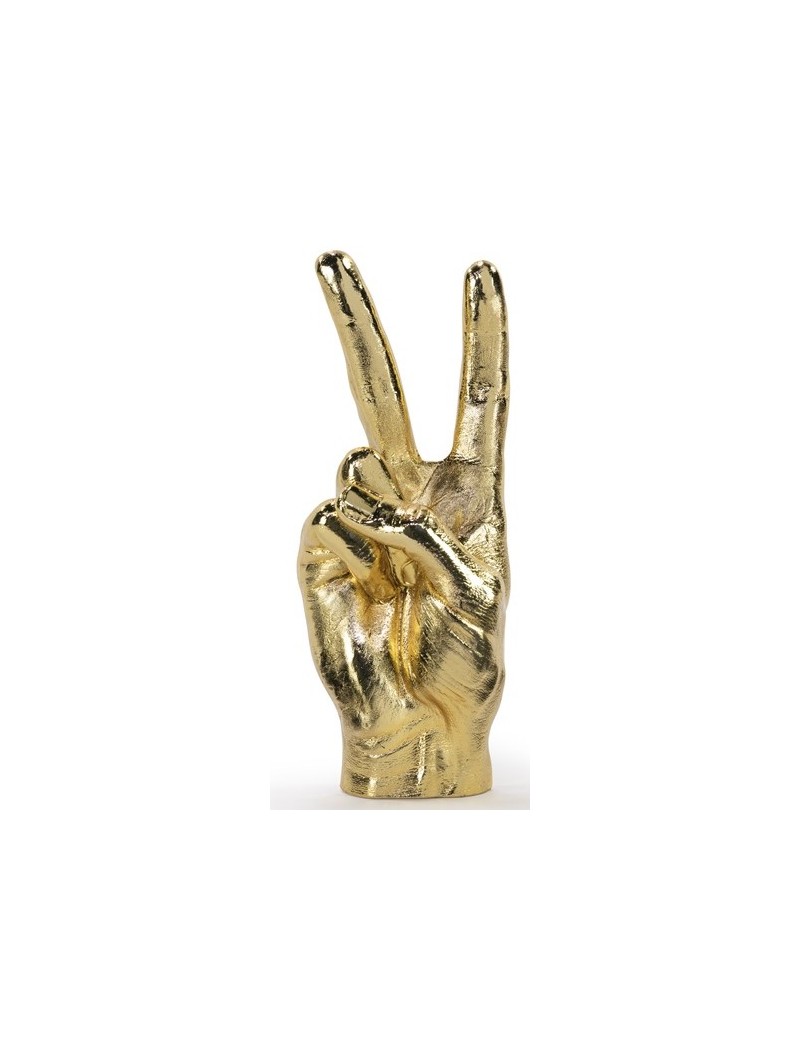 Gouden peace beeldje - Bitten Design