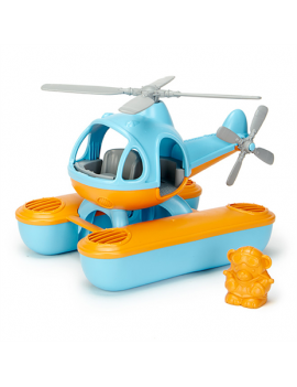 Speelgoed zee helicopter blauw/oranje- Green Toys