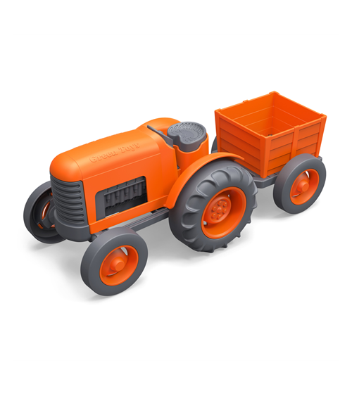 Speelgoed tractor met aanhangwagen - Green Toys
