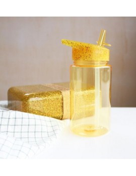 Glitter waterfles goud - A Little Lovely Company