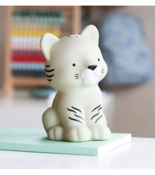 Witte tijger nachtlamp - A Little Lovely Company