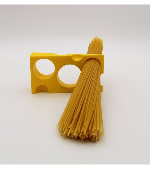 Spaghetti meter in kaasvorm