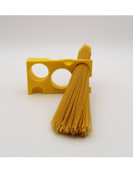 Spaghetti meter in kaasvorm