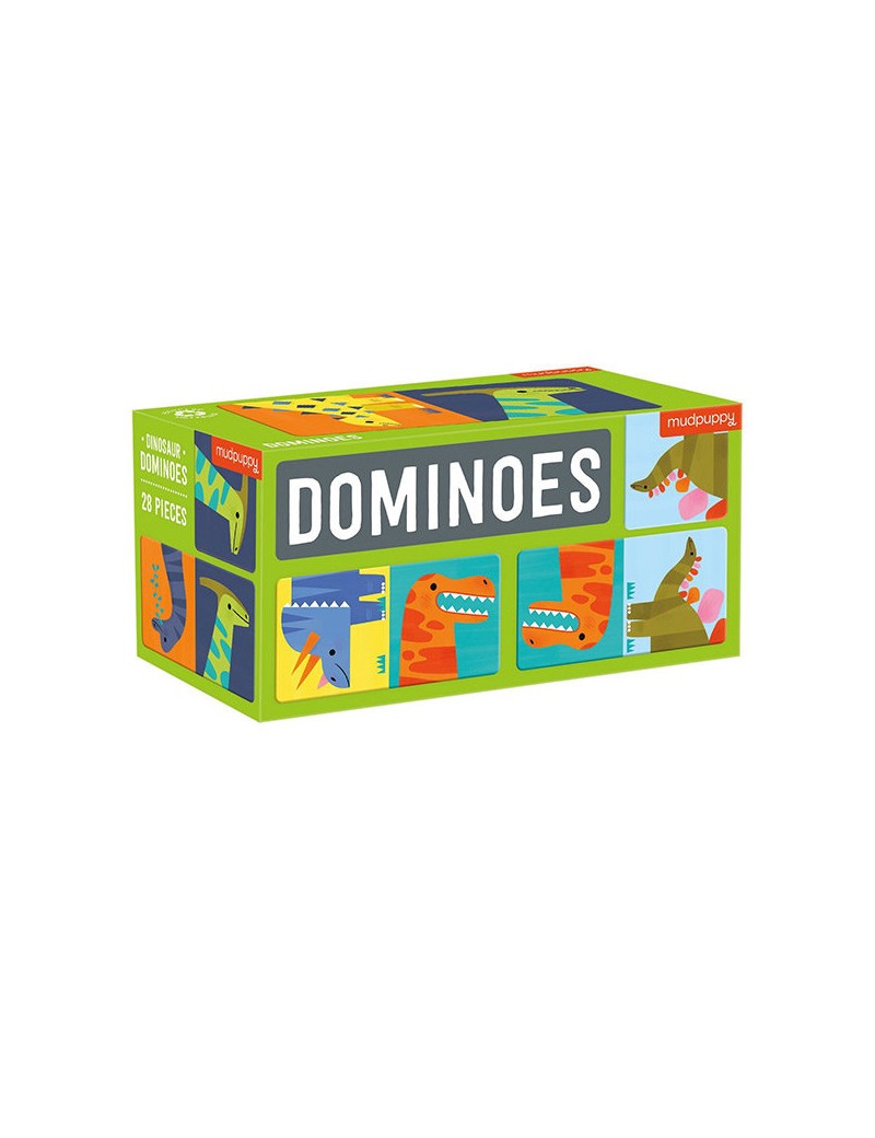 Dino domino spel - Mudpuppy