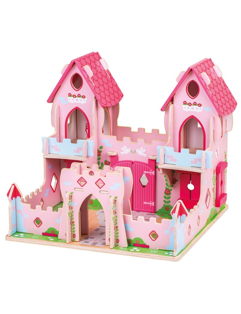Speelgoed kasteel roze met prinses - Green Toys