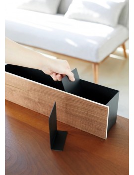 Opberger zwart metaal met hout - Organizer Box - Yamazaki