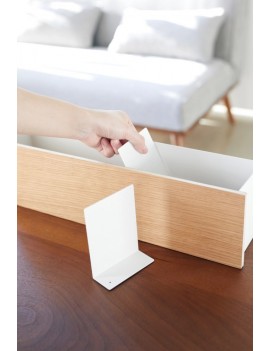 Opberger wit metaal met hout - Organizer Box - Yamazaki