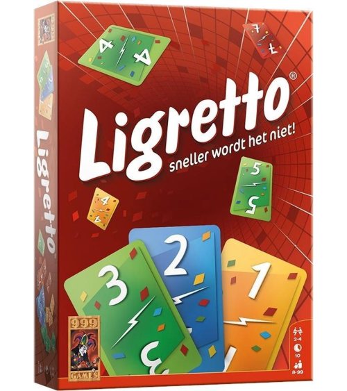 Ligretto rood kaartspel - 999 Games