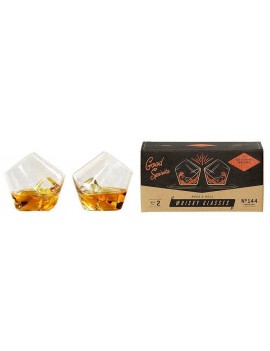 Twee rollende whisky glazen - Gentlemens hardware