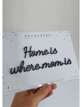 Home is where mom is - Goegezegd quote