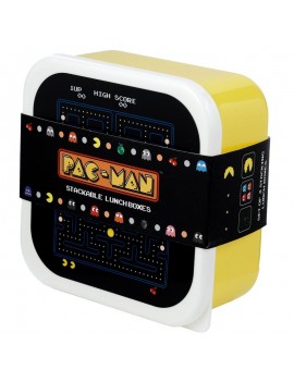 Pac-Man brooddoos snackdoosjes set van 3 - Puckator