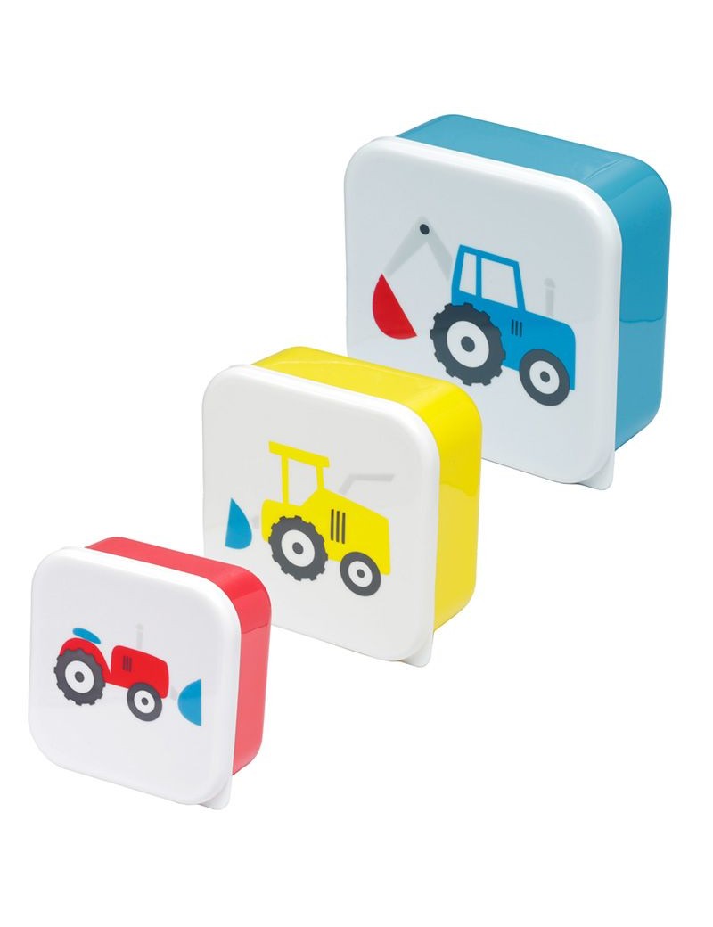Brooddoos snackdoosjes tractor set van 3 - Puckator
