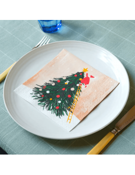 Kerstservetten met kerstboom servetten - Talking Tables