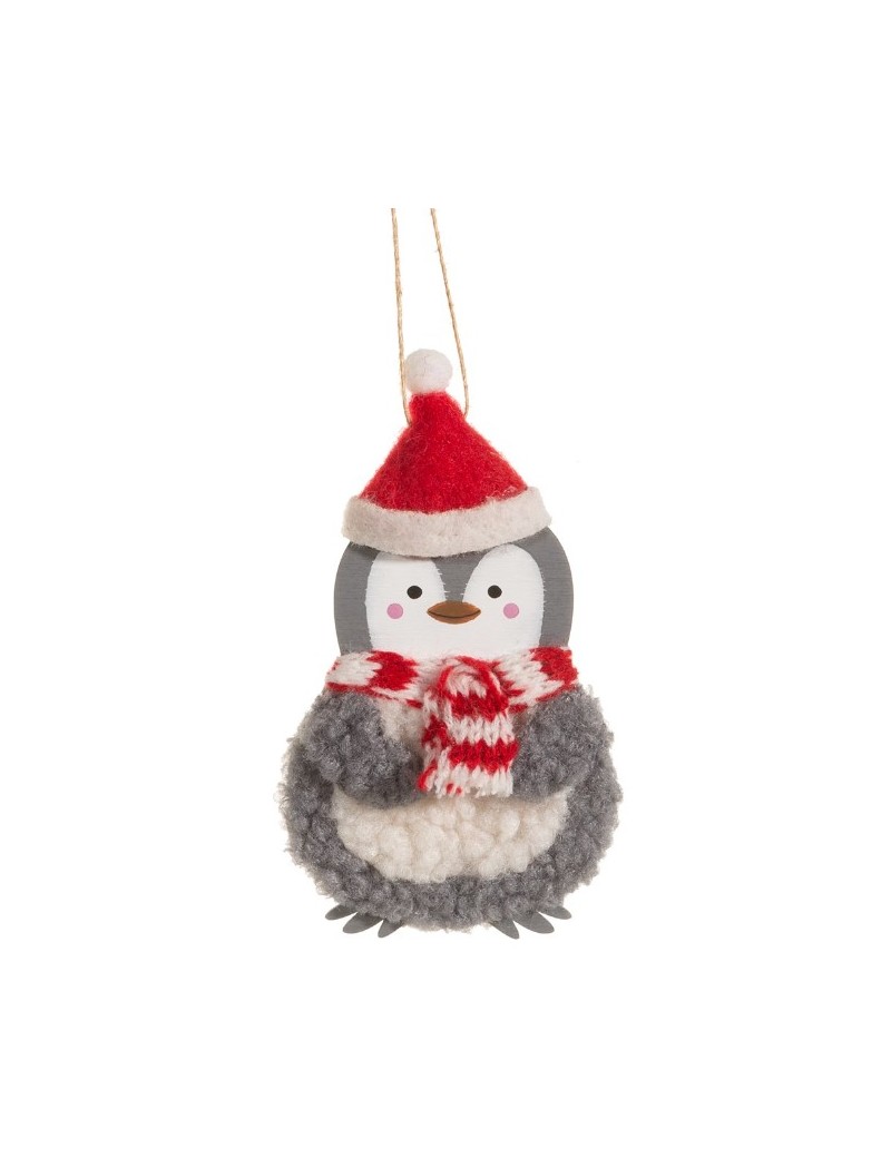 Kersthanger pinguin kerstbal - Sass & Belle