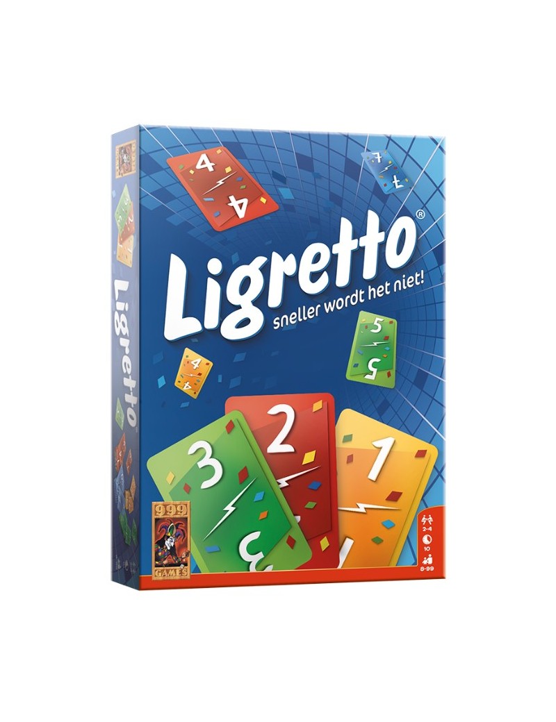 Ligretto blauw kaartspel - 999 Games
