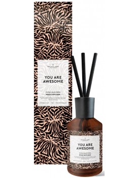 Geurstokjes You Are Awesome in glazen fles - The Gift Label