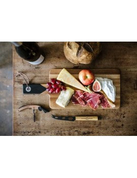 Kaas en wijn set met luxe snijplank - Gentlemens Hardware