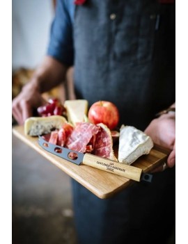 Kaas en wijn set met luxe snijplank - Gentlemens Hardware