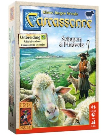 Carcassonne: Schapen en Heuvels - 999 Games