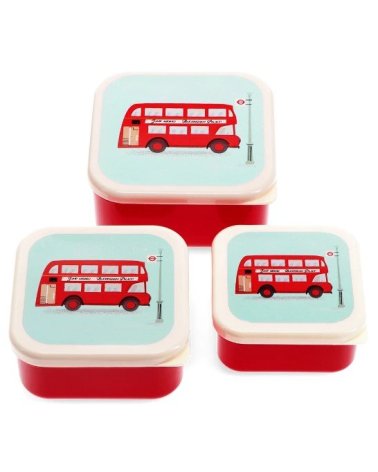 Snackdoosjes bus (set van 3) - Rex London