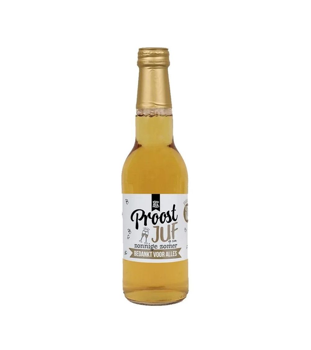 Sprankelend appelsap - Proost juf - 100% Leuk