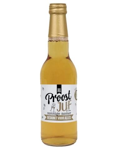 Sprankelend appelsap - Proost juf - 100% Leuk