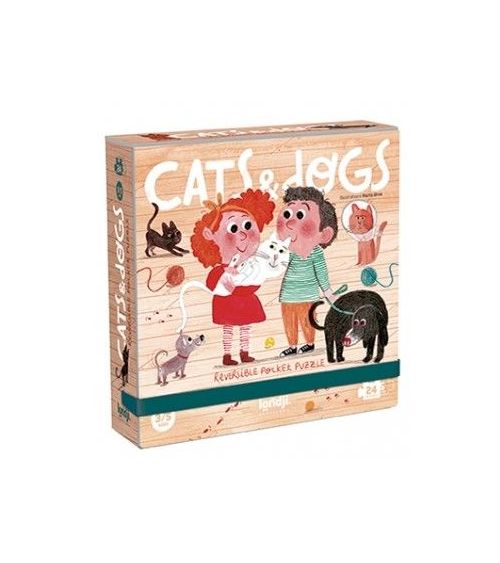 Cats and dogs puzzel (3+) - Londji