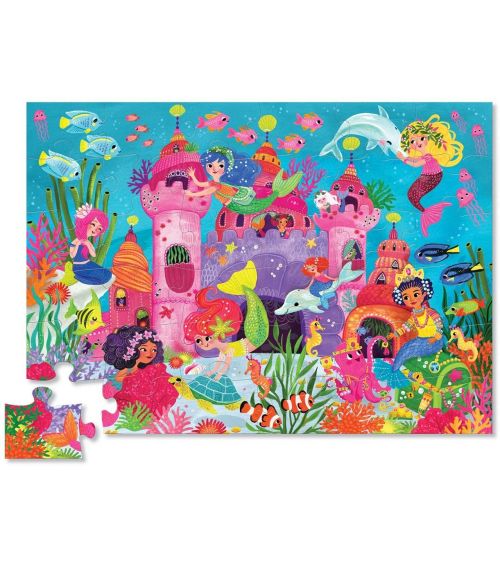 Zeemeermin puzzel met dieren - Crocodile Creek