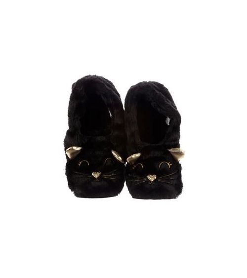 Kersenpit pantoffels poes zwart - Puckator