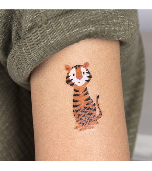 Tijdelijke tattoos wilde dieren