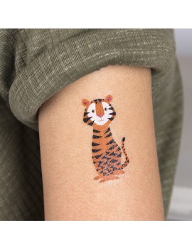 Tijdelijke tattoos wilde dieren