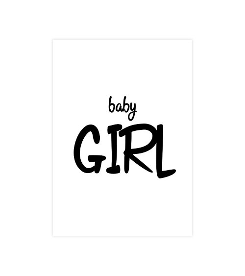 Geboortekaart "Baby Girl"