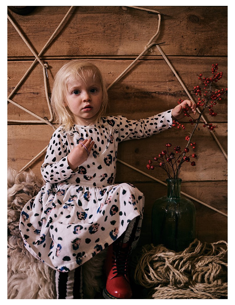 Winterkleedje luipaard print - Noe Zoe