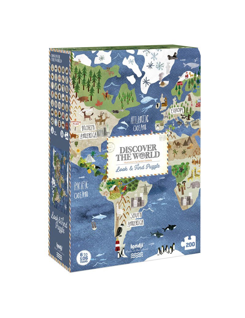 Puzzel discover the world - Londji Puzzel discover the world - Londji