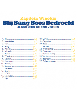 Blij bang boos bedroefd boek + cd - Kapitein Winokio
